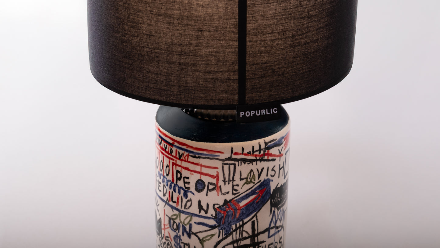 Popublic Graffiti Dark | Seramik Abajur